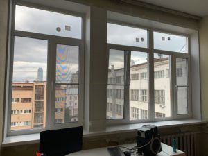 Противопожарное алюминиевое окно для школы / серия FRM1106